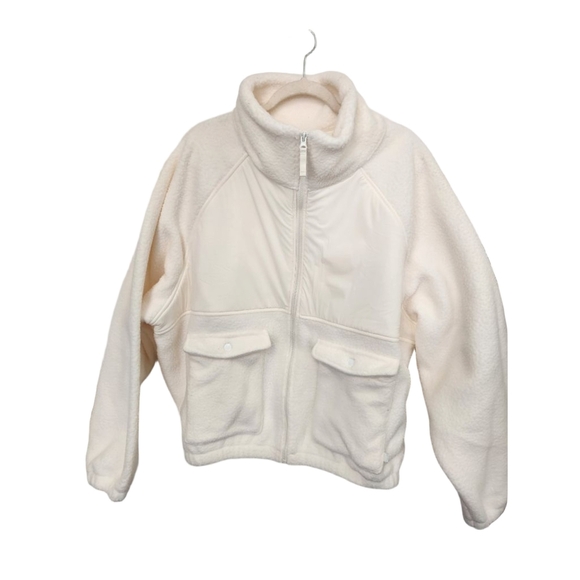 Blogilates Jackets & Blazers - BLOGILATES Cream Bonfire Fleece Jacket XL